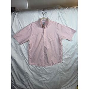 LL Bean Men’s Wrinkle-Resistant Oxford Shirt – Pink – 17 Regular